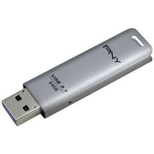 Pny, PNY Elite Steel USB3.1 Stick - 64GB, PNY Elite Steel, 64GB, USB 3.1, FD64GESTEEL31G-EF