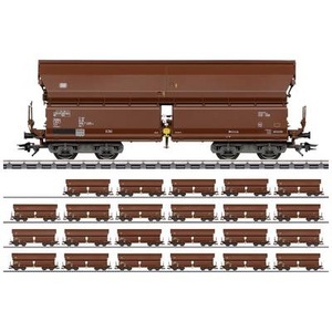 Märklin, Märklin 000730 H0 24er-Set Schwenkdachwagen Tals 968 der DB, 