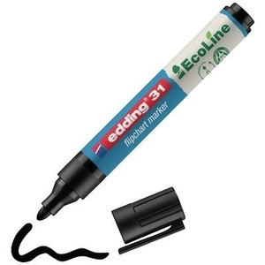 edding, EDDING Flipchart Marker 31 1.5-3mm 31-1 schwarz, Edding 31, Flipchart Marker, 1.5-3mm, schwarz, 4-31001