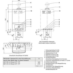 VAILLANT, Vaillant 10030693 Gasofen 10030693, Vaillant 10030693 Gas-Brennwert-Wandheizgerät A (A+++ - D)