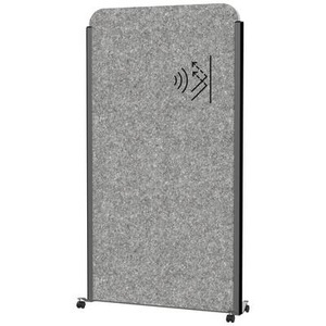 Maul, Mobiles MAUL Stellwandsystem MAULcocoon Akustik, B 1000 x H 1800 mm, dunkelgraue Oberfläche, anthrazit, Maul Stellwand Anthrazit, Dunkelgrau 9701189