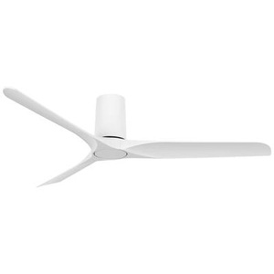 BEACON LIGHTING, Deckenventilator Londo mit Fernbedienung, weiß, Lucci AIR Londo Deckenventilator 35 W (Ø x H) 132 cm x 24 cm Weiß