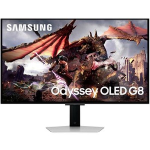 Samsung, Samsung Odyssey OLED G8 S32DG800SU Gaming Monitor EEK G (A - G) 81.3 cm (32 Zoll) 3840 x 2160 Pixel 16:9 0.03 ms HDMI®,, SAMSUNG Odyssey OLED G8 LS32DG800SU 32 UHD 4K Gaming Monitor (0.03 ms Reaktionszeit, 240 Hz)