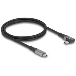 Delock USB-C® Kabel USB-C® Stecker, USB-C® Stecker 1.00 m Schwarz 81131