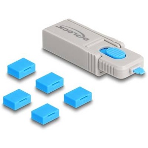 Delock, Delock USB-A Port Schloss 20923 Blau, Grau 20923