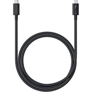 Satechi, SATECHI ST-YTB100K - Thunderbolt 4 Pro Kabel (Space Gray), Satechi Thunderbolt?-Kabel Thunderbolt? 4 USB-C® 1.00 m Schwarz, Silber ST-YTB100K