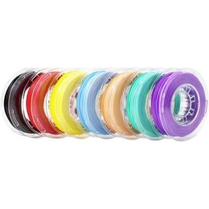 Toybox, Toybox PF_250DBN_CBT Deluxe Food Bundle Filament-Paket PLA 1.75 mm Schwarz, Rot, Gelb, Himmelblau, Hellorange, Grün,, Toybox 3D Printer Deluxe Food Bundle 7 pack
