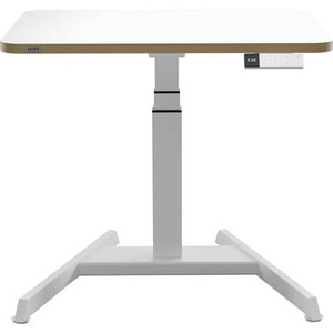 Leitz Sitz-/Steh-Schreibtisch 6534-00-01 Weiß 65340001 Farbe der Tischplatte: Weiß elektrisch höhenverstellbar,