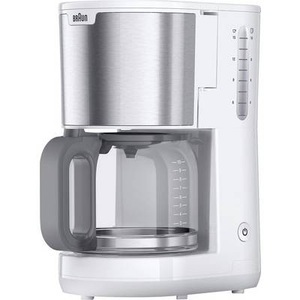 Braun, Braun KF 1500 WH Kaffeemaschine Weiß Fassungsvermögen Tassen=10