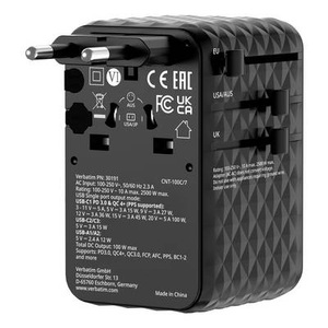 Verbatim, Verbatim 30191 Reiseadapter Charge ?n? Travel