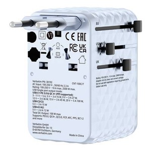 Verbatim, Verbatim 30192 Reiseadapter Charge ?n? Travel, Verbatim 30192 Reiseadapter Charge ?n? Travel