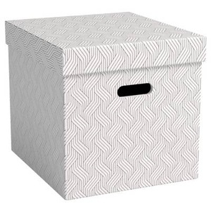 VON, VON Archivschachtel Cube 29 l, 3 Stück, Weiss