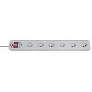Brennenstuhl, Brennenstuhl 1159752 Überspannungsschutz-Steckdosenleiste 6fach Grau CH-Stecker, Brennenstuhl 1159752 Überspannungsschutz-Steckdosenleiste 6fach Grau CH-Stecker 1 St.