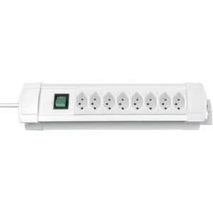 Brennenstuhl, Brennenstuhl 6222018 Steckdosenleiste mit Schalter 8fach Weiß CH-Stecker, 