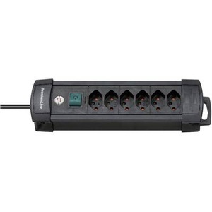 Brennenstuhl, Brennenstuhl 6112016 Steckdosenleiste mit Schalter 6fach Schwarz CH-Stecker, Brennenstuhl 6112016 Steckdosenleiste mit Schalter 6fach Schwarz CH-Stecker 1 St.