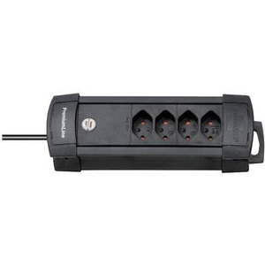 Brennenstuhl, Brennenstuhl 5112024 Steckdosenleiste ohne Schalter 4fach Schwarz CH-Stecker, Brennenstuhl 5112024 Steckdosenleiste 4fach Schwarz CH-Stecker 1 St.