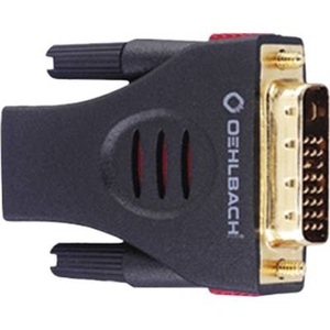 OEHLBACH, Oehlbach DVI / HDMI Adapter [1x DVI-Stecker 18+1pol. - 1x HDMI-Buchse] Schwarz vergoldete Steckkontakte, Oehlbach 9070 DVI / HDMI Adapter [1x DVI-Stecker 18+1pol. - 1x HDMI-Buchse] Schwarz vergoldete Steckkontakte