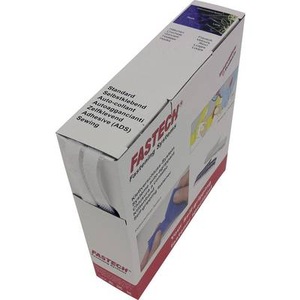 Fastech, Fastech B10-SKL000010 Klettband zum Aufkleben Haft- und Flauschteil (L x B) 10 m x 10 mm Weiß 10 m, FASTECH Klettband-Box 10 mm x 10 m selbstklebend, Weiss