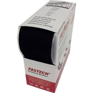 Fastech, Fastech B50-SK-H-999905 Klettband zum Aufkleben Haftteil (L x B) 5 m x 50 mm Schwarz 5 m, 