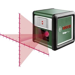 Bosch Home and Garden, Bosch Home and Garden Quigo Plus Optisches Nivelliergerät selbstnivellierend, inkl. Stativ Reichweite (max.): 7 m, BOSCH Kreuzlinienlaser »Quigo Plus«