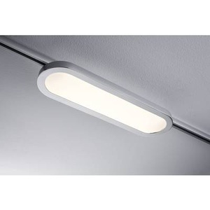 Paulmann, Paulmann URail Board LED-Panel in Chrom matt, Paulmann Panel Loop Hochvolt-Schienensystem-Leuchte URail LED fest eingebaut 7 W LED Chrom (matt), Chrom