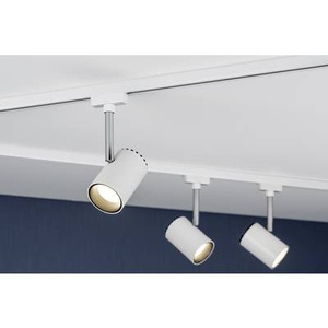 Paulmann, Paulmann URail Shine LED-Strahler in Weiß, Paulmann Shine Hochvolt-Schienensystem-Leuchte URail LED fest eingebaut 5 W LED Weiß