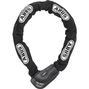 ABUS, ABUS CityChain 1060/110 Kettenschloss Schwarz mit Codekarte Schlüsselschloss, ABUS Kettenschloss GRANIT CityChain XPlus? 1060 schwarz