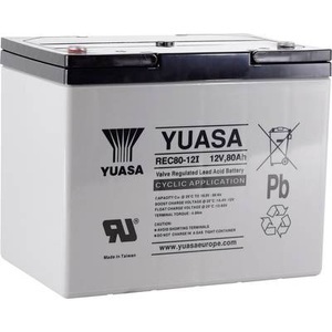 Yuasa, Yuasa REC80-12 YUAREC8012 Bleiakku 12 V 80 Ah Blei-Vlies (AGM) (B x H x T) 259 x 212 x 168 mm M6-Schraubanschluss, 