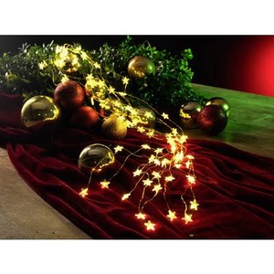 Konstsmide, Konstsmide 6371-180 LED-Lametta Sterne Warm-Weiß LED (einfarbig) Transparent, 