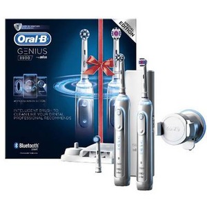 Oral-B, Elektrische Zahnbürste Oral-B Genius 8900 Rotierend/Oszilierend/Pulsieren Silber, Weiß, 