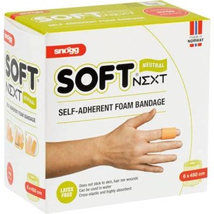 2PHARMA OTC, 2PHARMA OTC Soft® Snogg Next Natural selbsthaftende Weichschaum-Bandage 6 x 450 cm, Snögg Soft NEXT - 6cm x 4,5m neutral