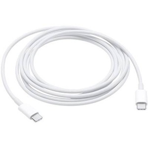 Apple, Apple Datenkabel/Ladekabel [1x USB-C™ Stecker - 1x USB-C™ Stecker] 2 m Weiß, 