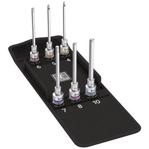 Wera, Wera Zyklop 05004210001 Innen-Sechskant Steckschlüssel-Bit-Einsatz-Set 6teilig 1/2 (12.5 mm), 8740 C HF 2 Zyklop Bitnuss-Satz Innensechskant, Bit-Satz