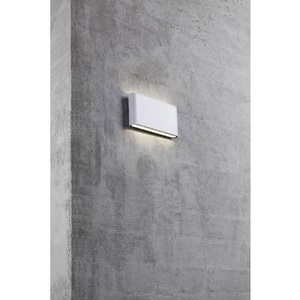 Nordlux, Nordlux Kinver 84181001 LED-Außenwandleuchte EEK: LED (A++ - E) 6 W Warm-Weiß Weiß, Nordlux Wandlampe aussen Kinver