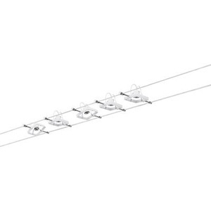 Paulmann, Seil-Komplettsystem GU5.3 50 W LED EEK: abhängig v. Leuchtmittel (A++ - E) Paulmann MacII 94134 Weiß, Paulmann MacII 94134 Seil-Komplettsystem GU5.3 50 W LED Weiß