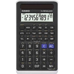 Casio FX-82SOLARII Schulrechner Schwarz Display (Stellen): 12 solarbetrieben (B x H x T) 71 x 10 x 134 mm