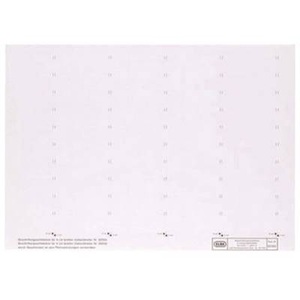 Elba, Elba Beschriftungsschild Registratur 1554598 (B x H) 58 mm x 18 mm Weiß blanko 50 St., Elba Zubehör Hängeregister Beschriftungsschildchen Weiss