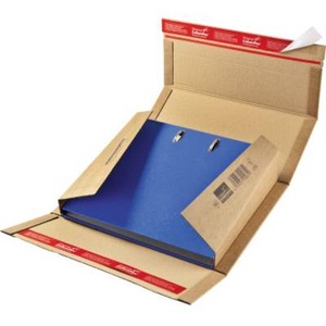Colompac, Colompac Ordnerversandkarton 1554021 Wellpappe DIN A4 Braun, COLOMPAC Ordnerpack braun A4 2053500 320x290x35-80mm 20 St&uuml;ck