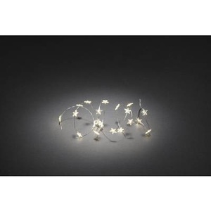 Konstsmide, Konstsmide 3199-103 Lichterketten mit Batterien Sterne Innen batteriebetrieben 20 LED Warm-Weiß Beleuchtete Länge: 1.03, Konstsmide 3199-103 Motiv-Lichterkette Sterne Innen batteriebetrieben Anzahl Leuchtmittel 20 LED Warmweiß Beleuchtete
