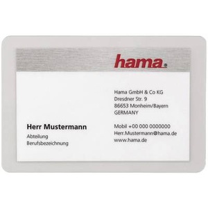 HAMA, Hama 50050 - Laminierfolie für Visitenkarten (Transparent), 