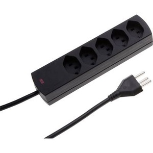 MH Safety-Line, MH Safety-Line 124507 Steckdosenleiste ohne Schalter 5fach Schwarz, Max Hauri 124507 Steckdosenleiste 5fach Schwarz 1 St.