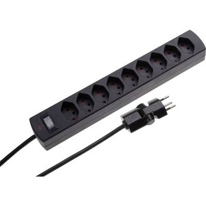 MH Safety-Line, MH Safety-Line 114972 Steckdosenleiste mit Schalter 9fach Schwarz, Max Hauri Steckdosenleiste Safety-Line 9x T13