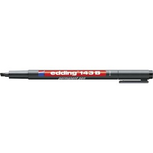 Edding Folienstift 143 B permanent pen Schwarz 4-143001