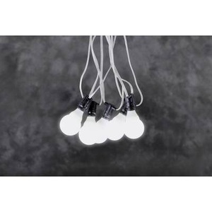 Konstmide CHRISTMAS, 24V-System Biergartenkette LED E10 weiß, 