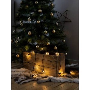 Konstmide CHRISTMAS, LED-Lichterkette Glühfadenoptik bernstein 10-flg., Konstsmide 2373-800 Party-Lichterkette Außen batteriebetrieben Anzahl Leuchtmittel 30 LED Bernstein Beleuchtete Länge: