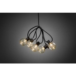 Konstmide CHRISTMAS, LED-Lichterkette Glühfadenoptik bernstein 10-flg., Konstsmide 2373-800 Party-Lichterkette Außen batteriebetrieben Anzahl Leuchtmittel 30 LED Bernstein Beleuchtete Länge: