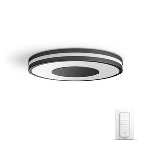 Philips HUE, Philips HUE - Deckenleuchte BEING - 35cm/35cm, Philips Hue White Ambiance Being Decke schwarz