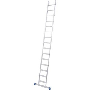 KRAUSE, Krause Stabilo 134745 Aluminium Anlegeleiter inkl. Traverse Arbeitshöhe (max.): 4.8 m Aluminium 9 kg, STABILO AnlegeLeiter +S 1x15 Stu.