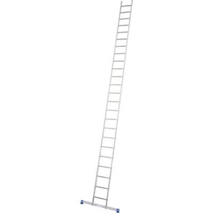 KRAUSE, Krause 133199 Aluminium Anlegeleiter inkl. Traverse Arbeitshöhe (max.): 7.65 m Aluminium 14 kg, STABILO AnlegeLeiter 1x24 Spr.