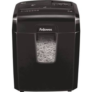 Fellowes, Fellowes 8CD - Aktenvernichter (Schwarz), Fellowes Aktenvernichter 8Cd Partikelschnitt Sicherheitsstufe P-4 8 Blatt